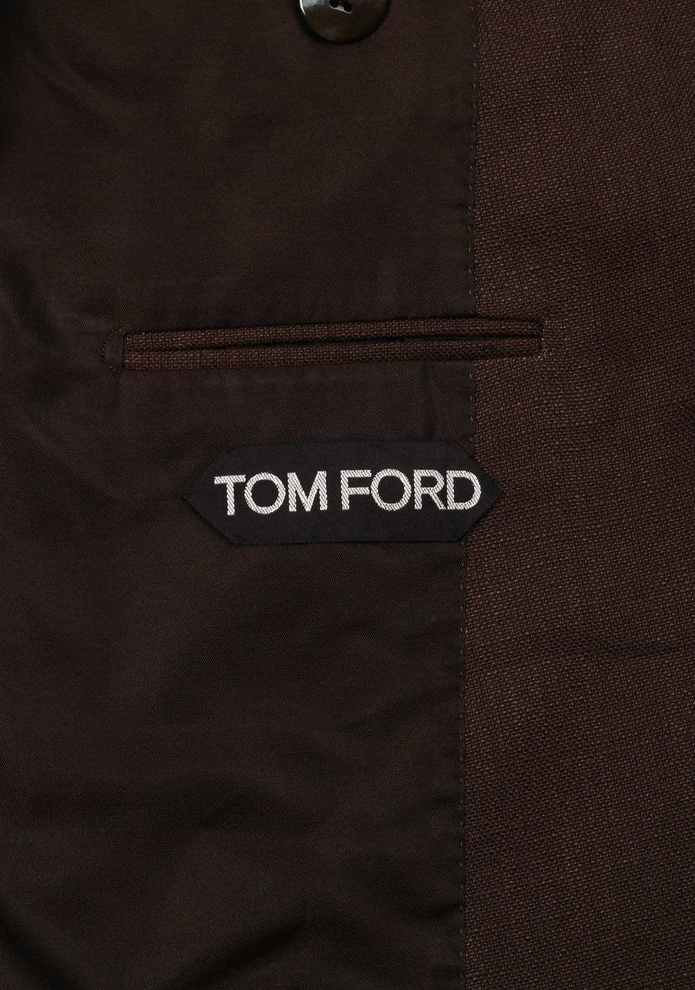 TOM FORD Shelton Double Breasted Brown Suit Size 46 / 36R U.S. Wool | Costume Limité