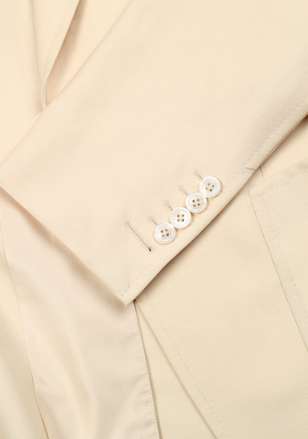 TOM FORD Shelton Ivory Suit Size 46 / 36R U.S. In Wool Linen Mohair | Costume Limité