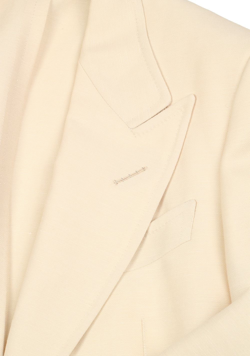 TOM FORD Shelton Ivory Suit Size 46 / 36R U.S. In Wool Linen Mohair | Costume Limité