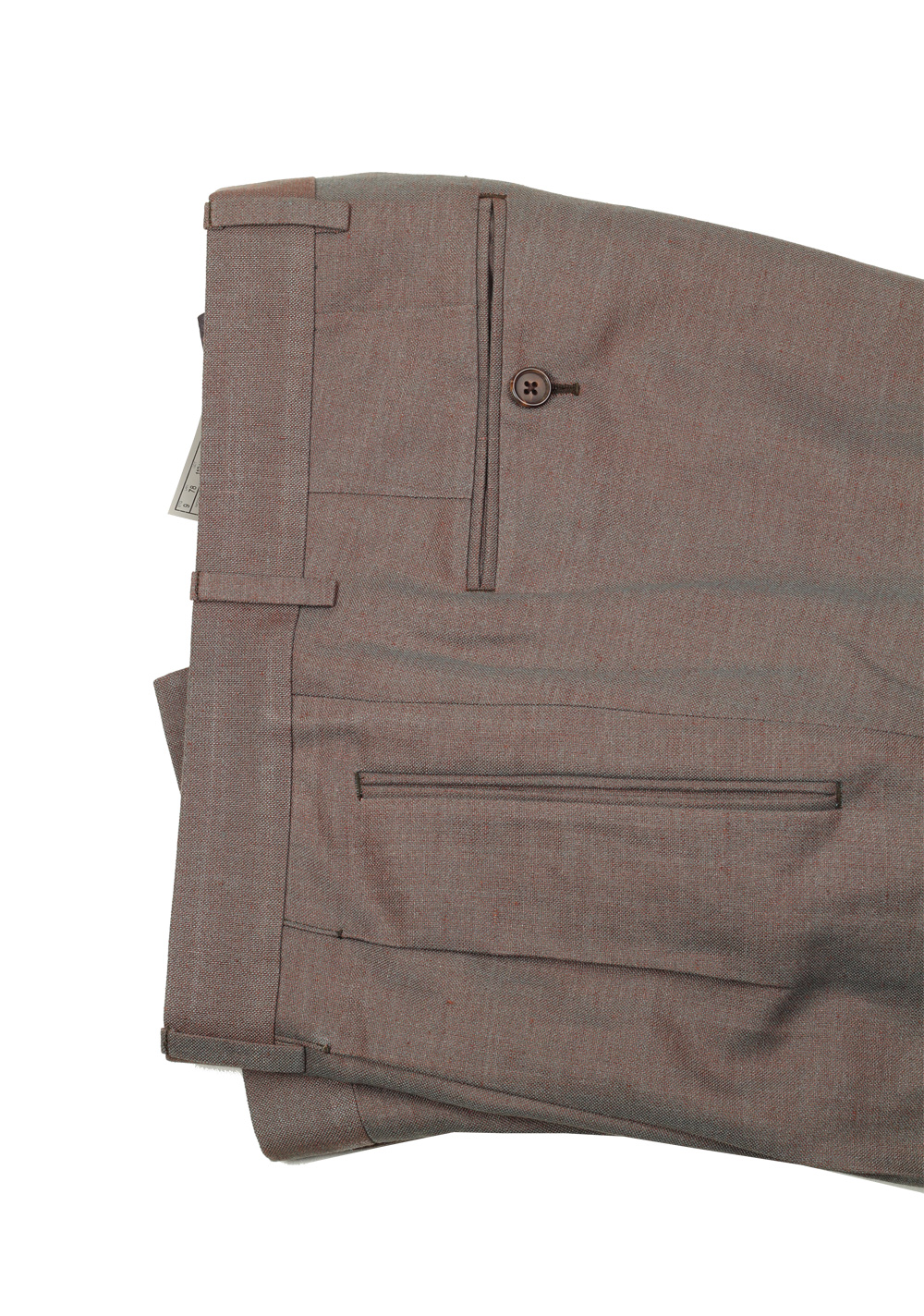 TOM FORD Shelton Grayish Copper Suit Size 46 / 36R U.S. In Silk Linen | Costume Limité