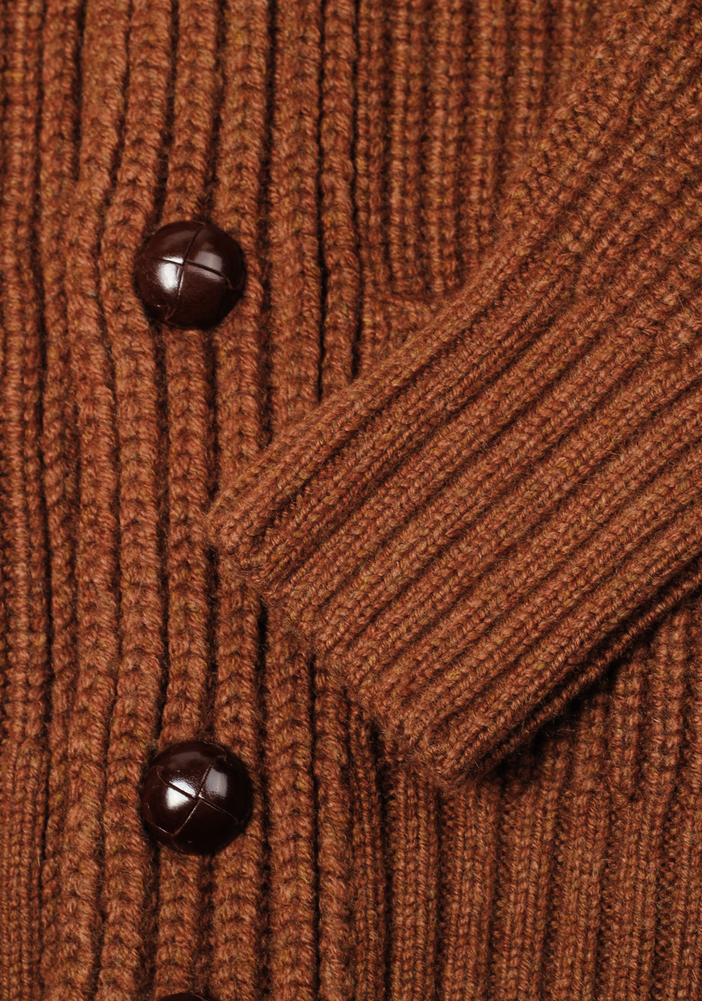 TOM FORD Brown Shawl Collar Cardigan 007 / Mcqueen Size 50 / 40R U.S. Casmere Wool | Costume Limité
