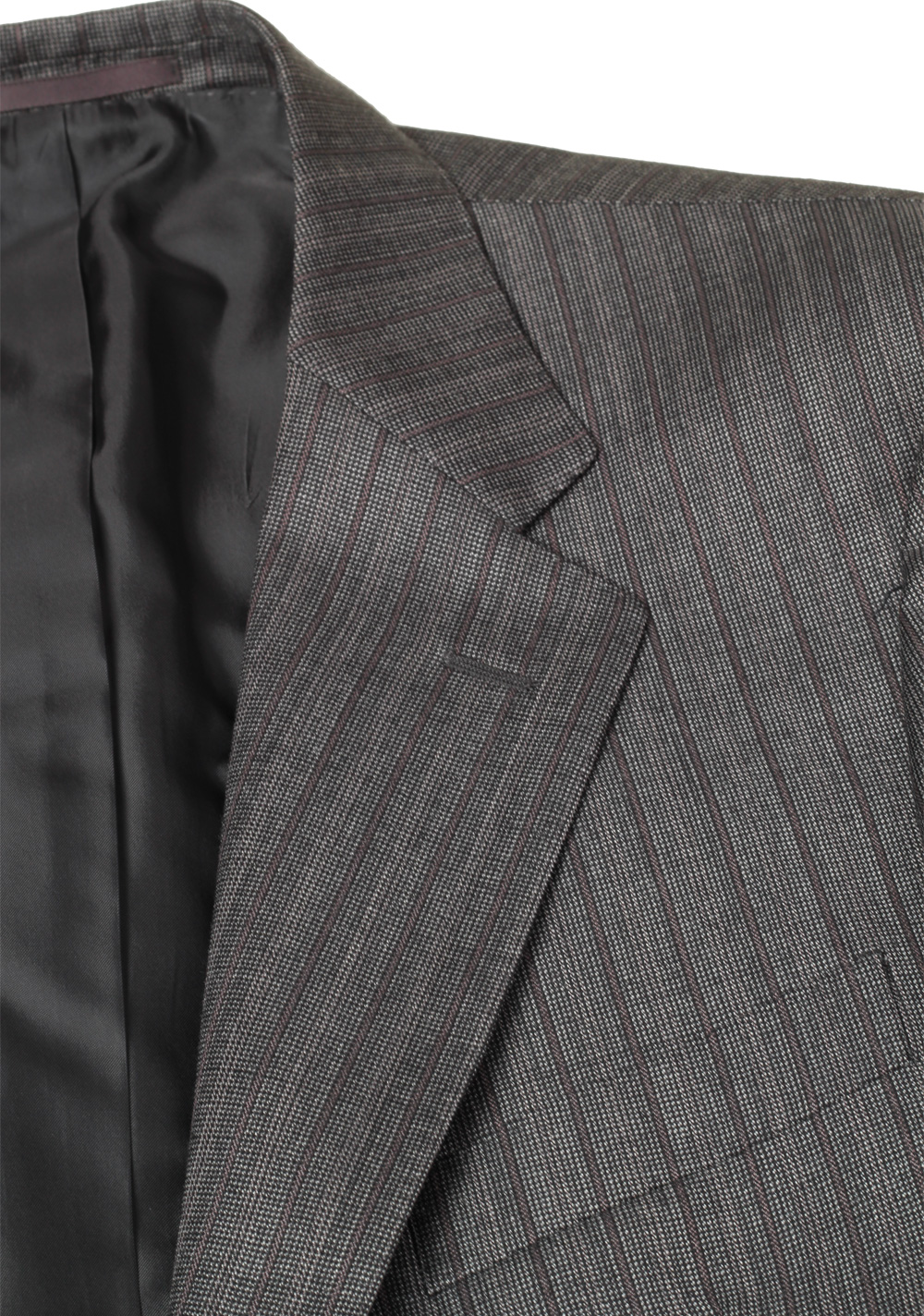 Gucci Gray Striped Suit Size 52 / 42R U.S. In Wool Mohair | Costume Limité