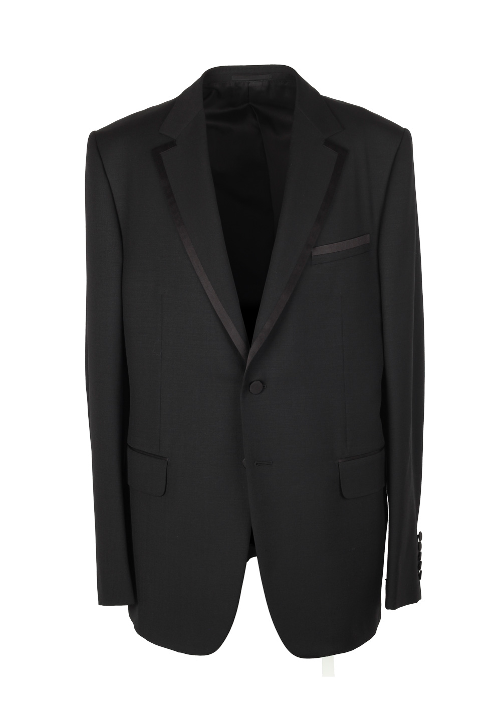 Gucci Black Tuxedo Size 56L / 46L U.S. In Wool Mohair | Costume Limité