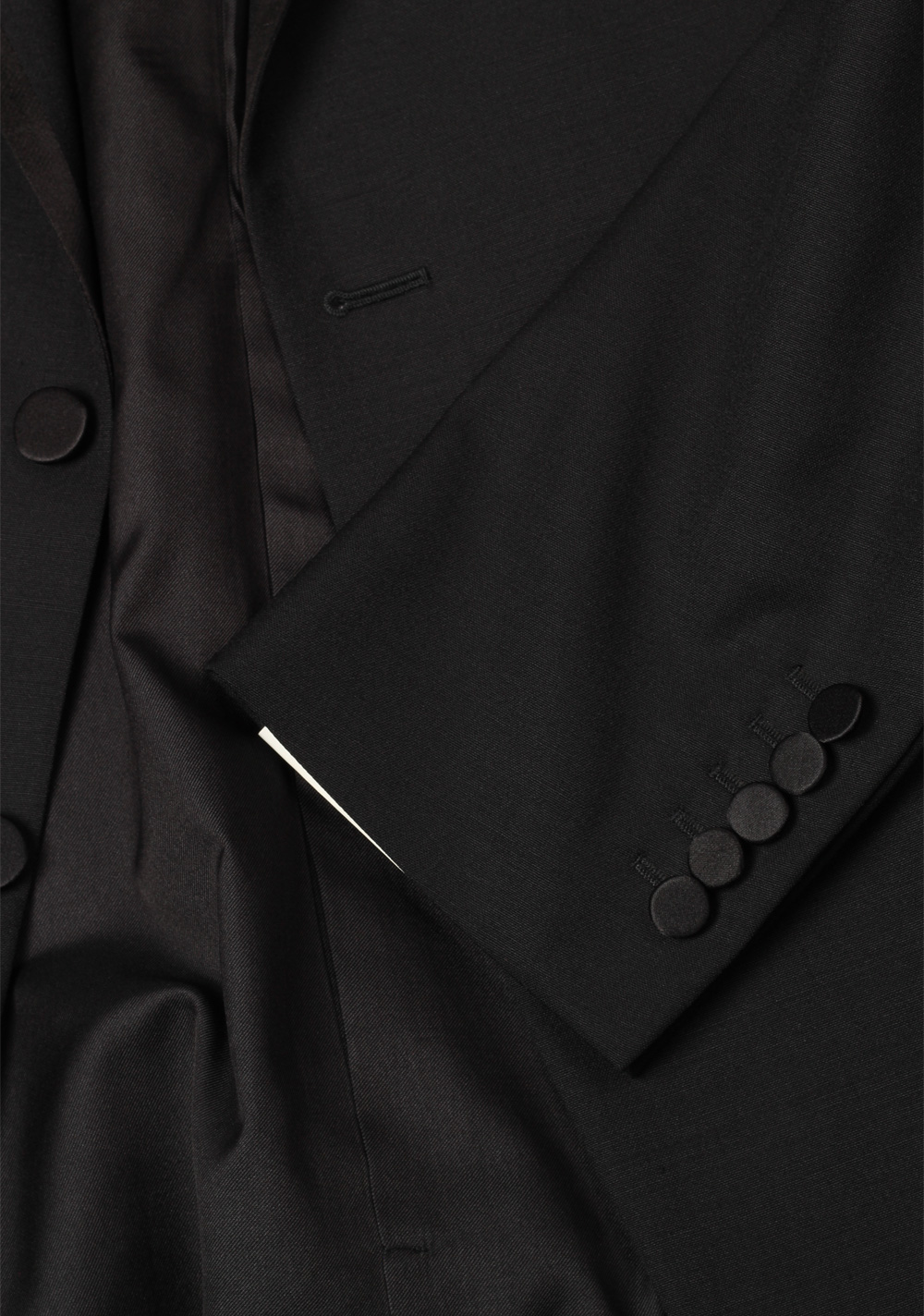 Gucci Black Tuxedo Size 56L / 46L U.S. In Wool Mohair | Costume Limité