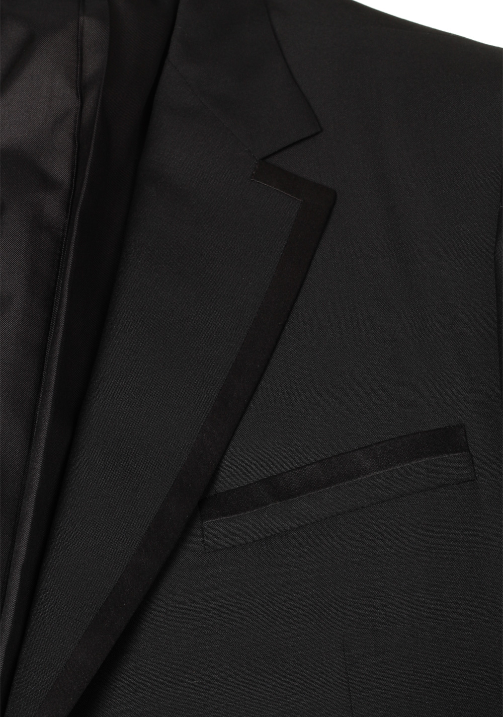Gucci Black Tuxedo Size 56L / 46L U.S. In Wool Mohair | Costume Limité