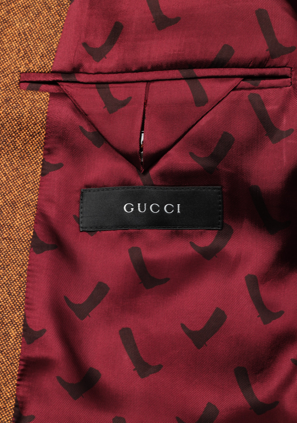 Gucci Brown Tweed Sport Coat Size 52 / 42R U.S. Wool Cotton | Costume Limité