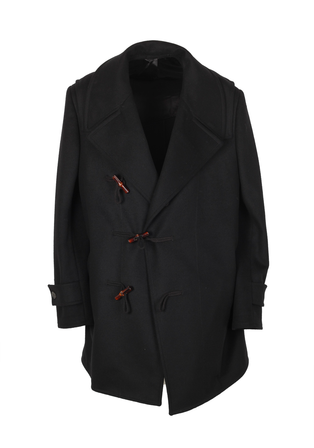 Gucci Black Duffle Coat Size 52 / 42R U.S. In Wool | Costume Limité