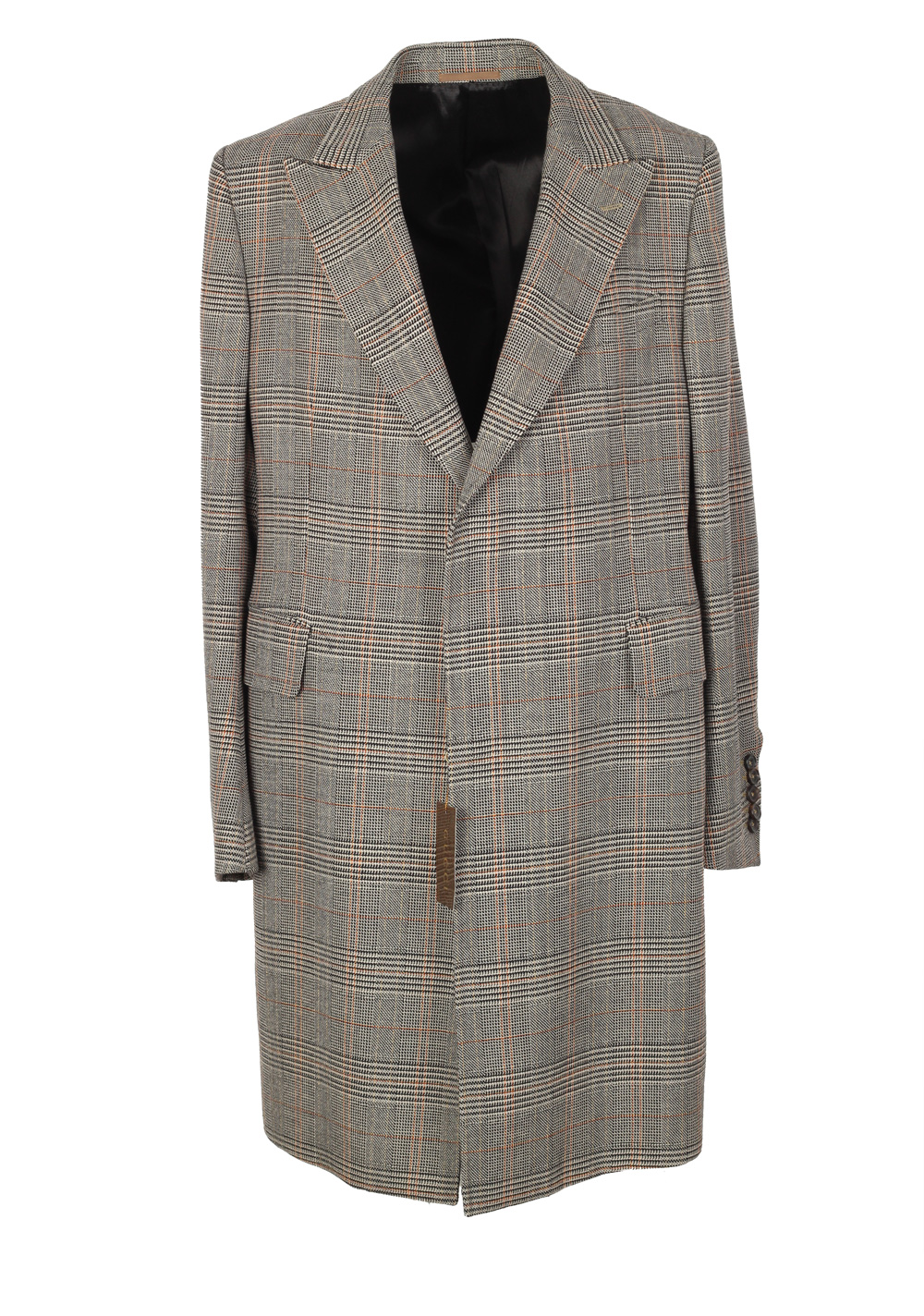 Gucci Gray Checked Overcoat Size 56 / 46R U.S. In Wool | Costume Limité