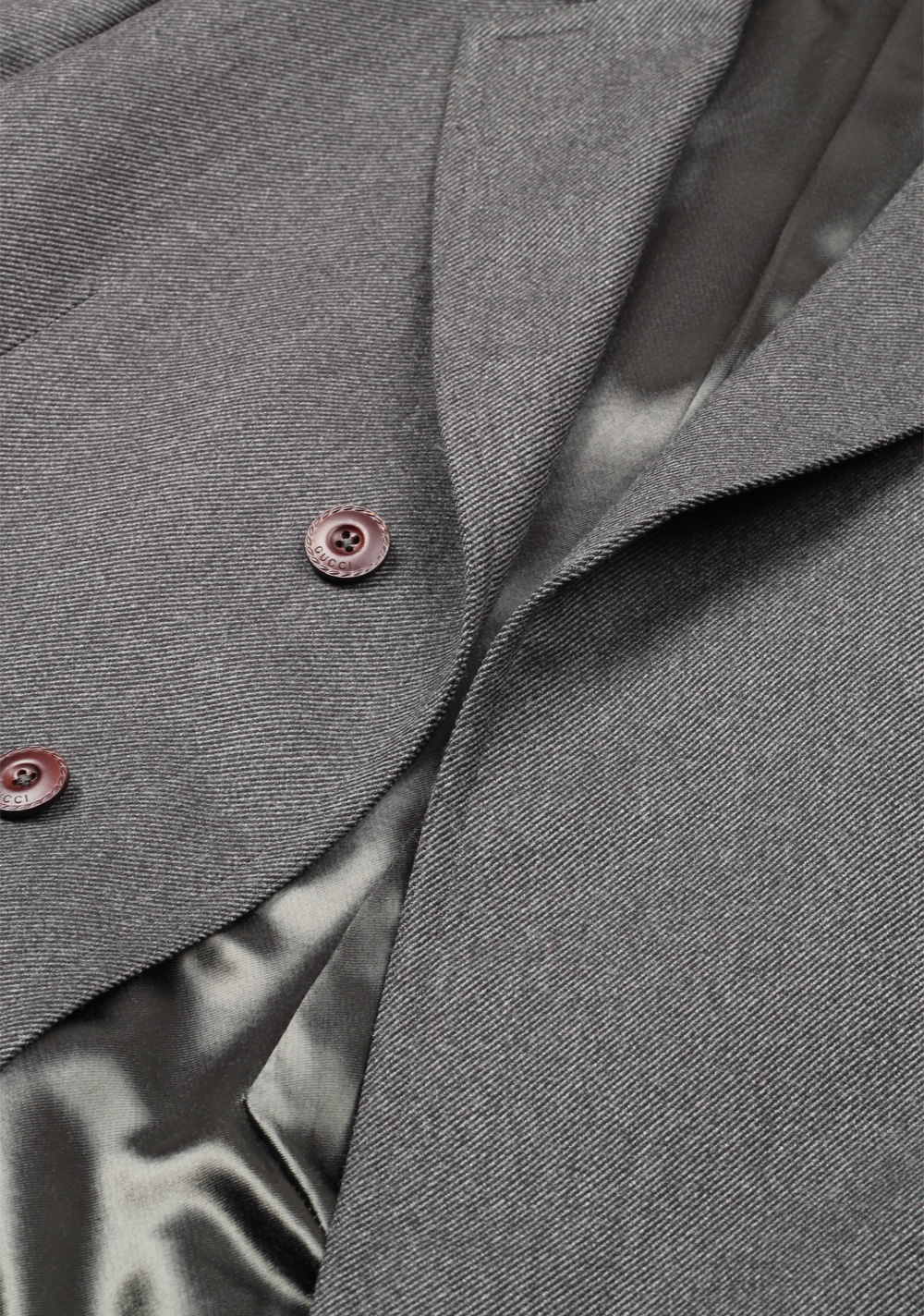 Gucci Gray Overcoat Size 52 / 42R U.S. In Wool | Costume Limité