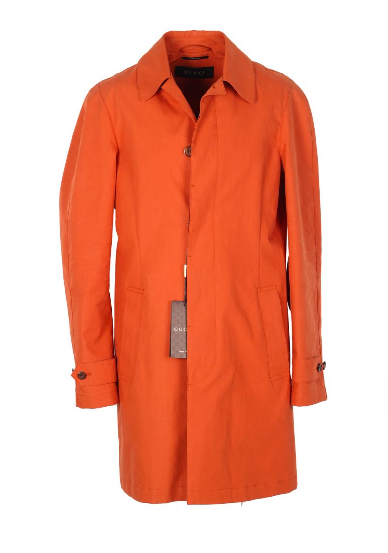 Gucci Orange Rain Coat Size 48 / 38R U.S. In Cotton - thumbnail | Costume Limité