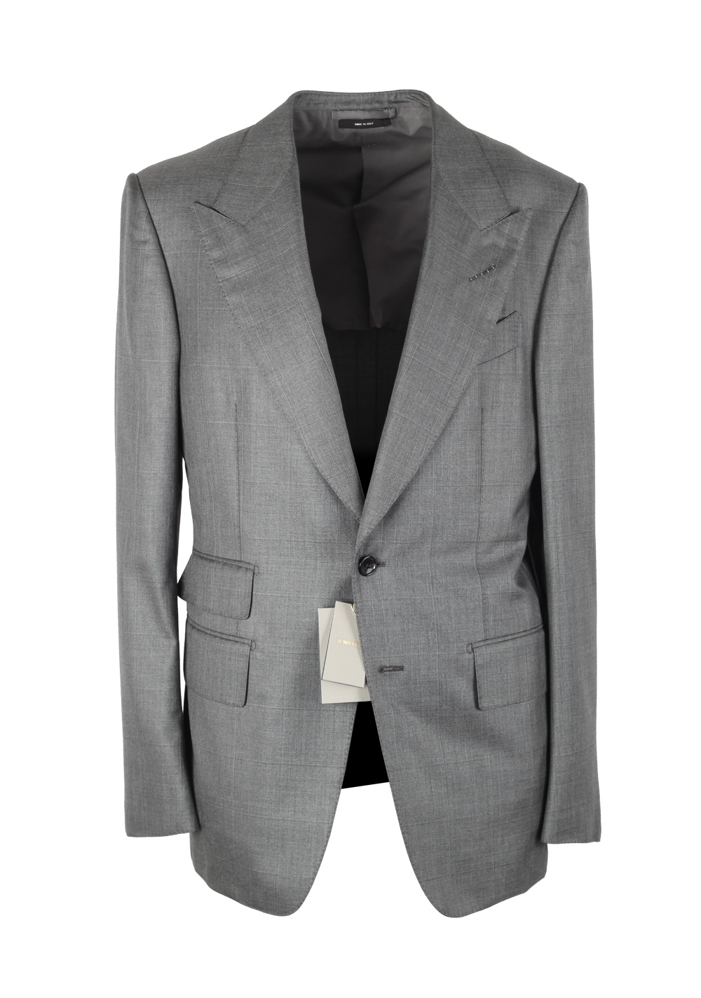 TOM FORD O’Connor Checked Gray Sport Coat Size 48 / 38R U.S. Silk Wool Fit Y | Costume Limité