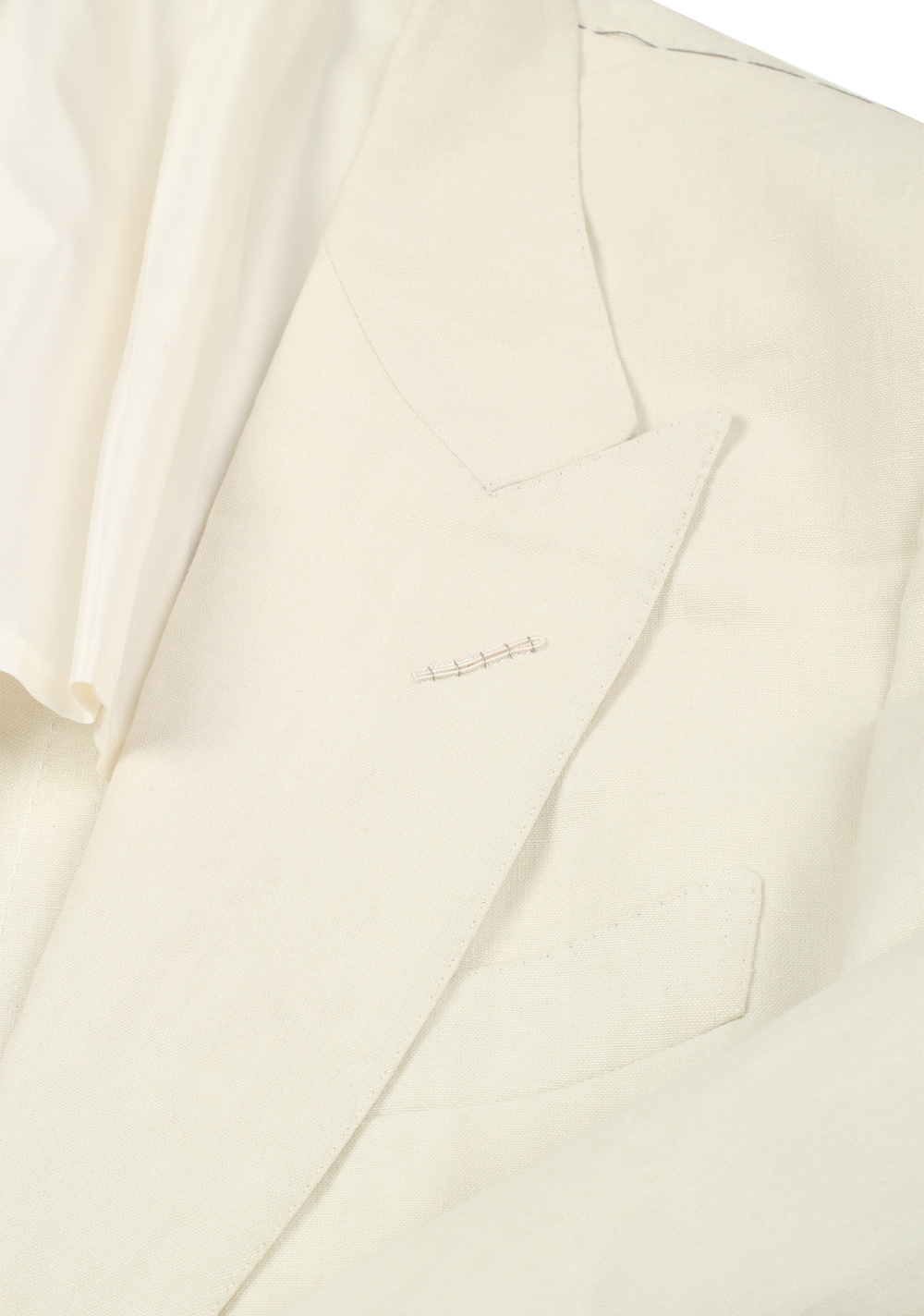 TOM FORD Shelton Off White Sport Coat Size 50 / 40R U.S. Linen | Costume Limité