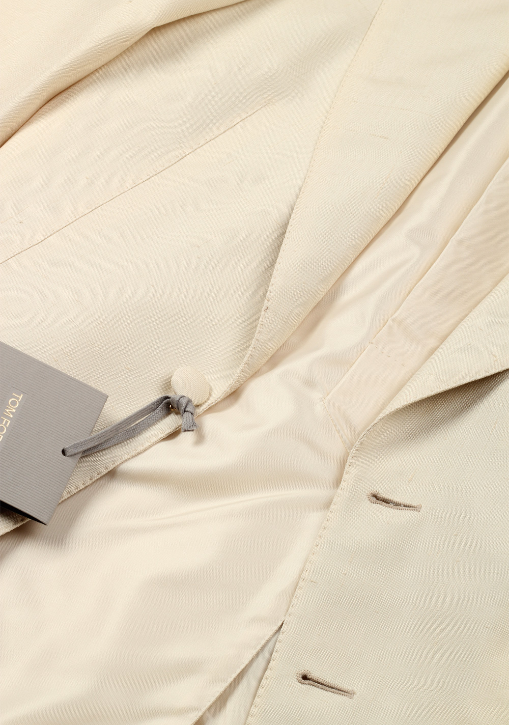 TOM FORD Shelton Ivory Tuxedo Smoking Suit Size 46 / 36R U.S. In Silk ...