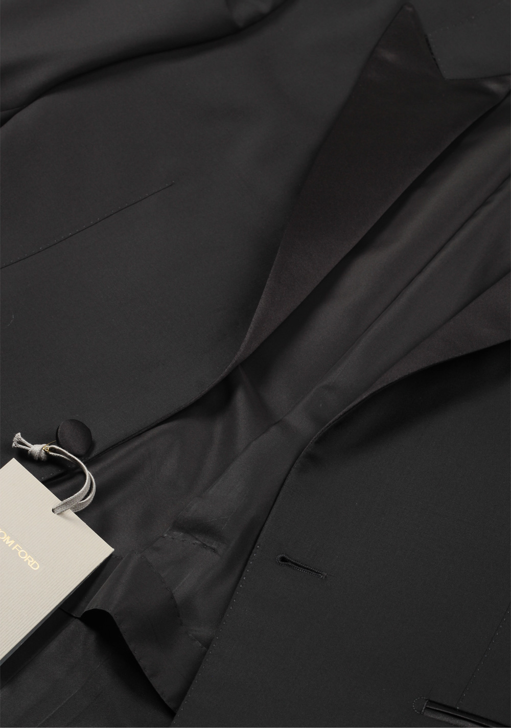 TOM FORD O’Connor Black Tuxedo Suit Smoking Size 48 / 38R U.S. Fit Y | Costume Limité