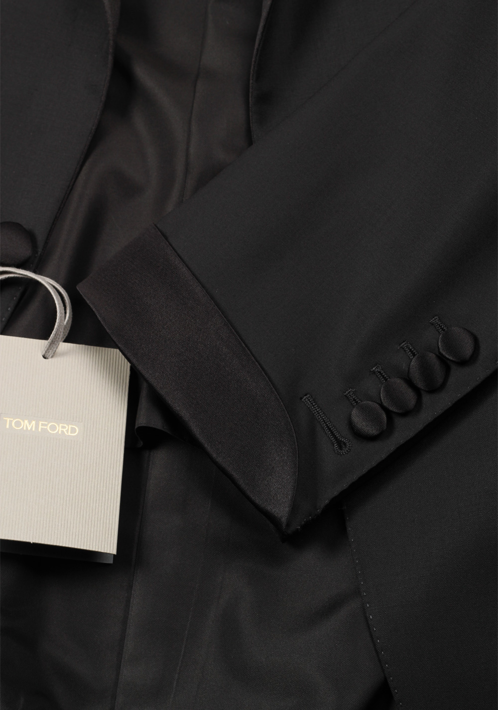 TOM FORD O’Connor Black Tuxedo Suit Smoking Size 48 / 38R U.S. Fit Y | Costume Limité