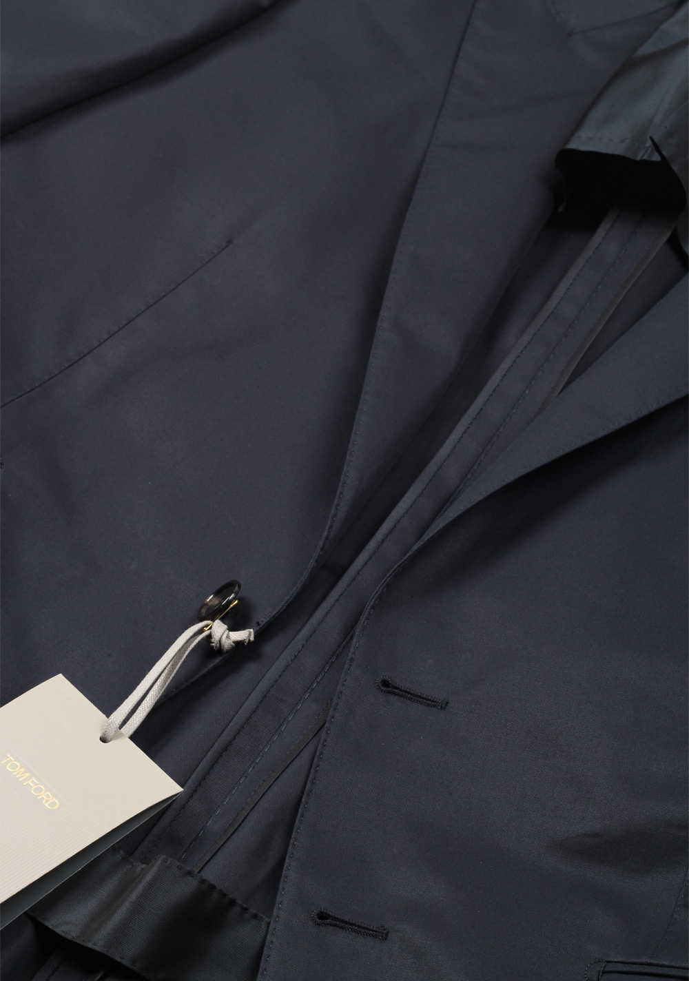 TOM FORD O’Connor Navy Suit Size 50 / 40R U.S. In Cotton Fit Y | Costume Limité