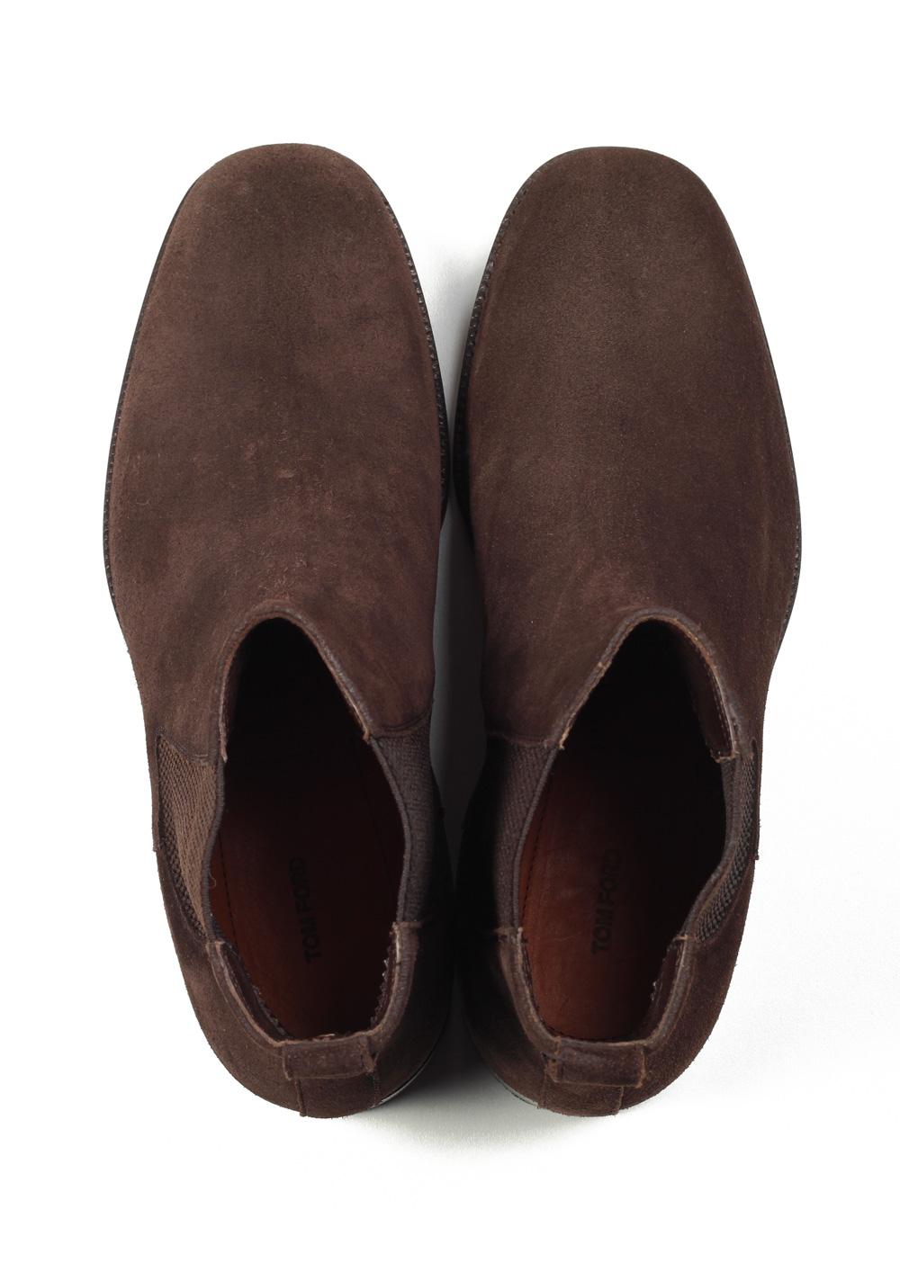 TOM FORD Wilson Brown Suede Chelsea Boots Shoes Size 8 UK / 9 U.S. | Costume Limité