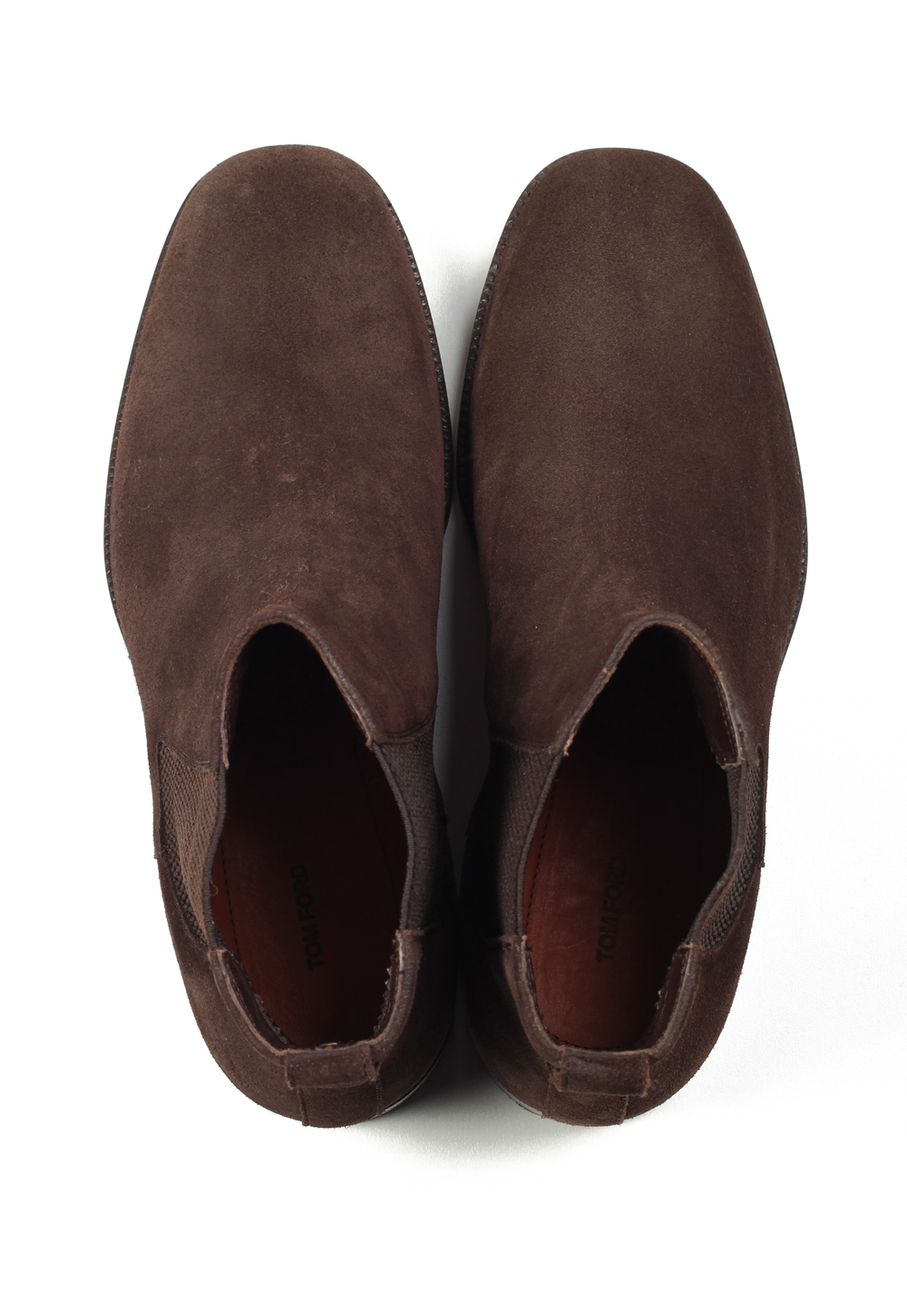 TOM FORD Wilson Brown Suede Chelsea Boots Shoes Size 10.5 Uk / 11.5 U.S. | Costume Limité