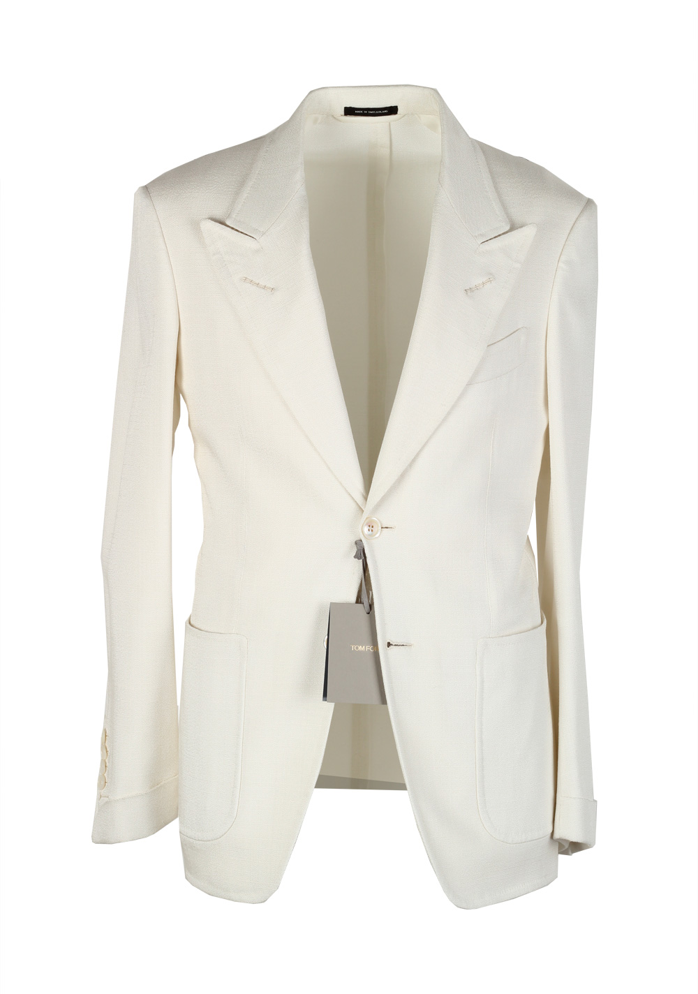 TOM FORD O’Connor Off White Sport Coat Size 46 / 36R Fit Y | Costume Limité