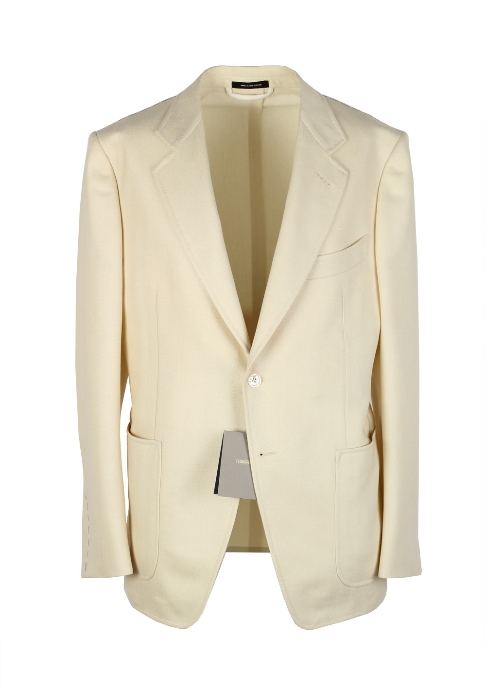TOM FORD O’Connor Beige Sport Coat Size 50 / 40R U.S. Mohair Silk Wool Fit Y | Costume Limité