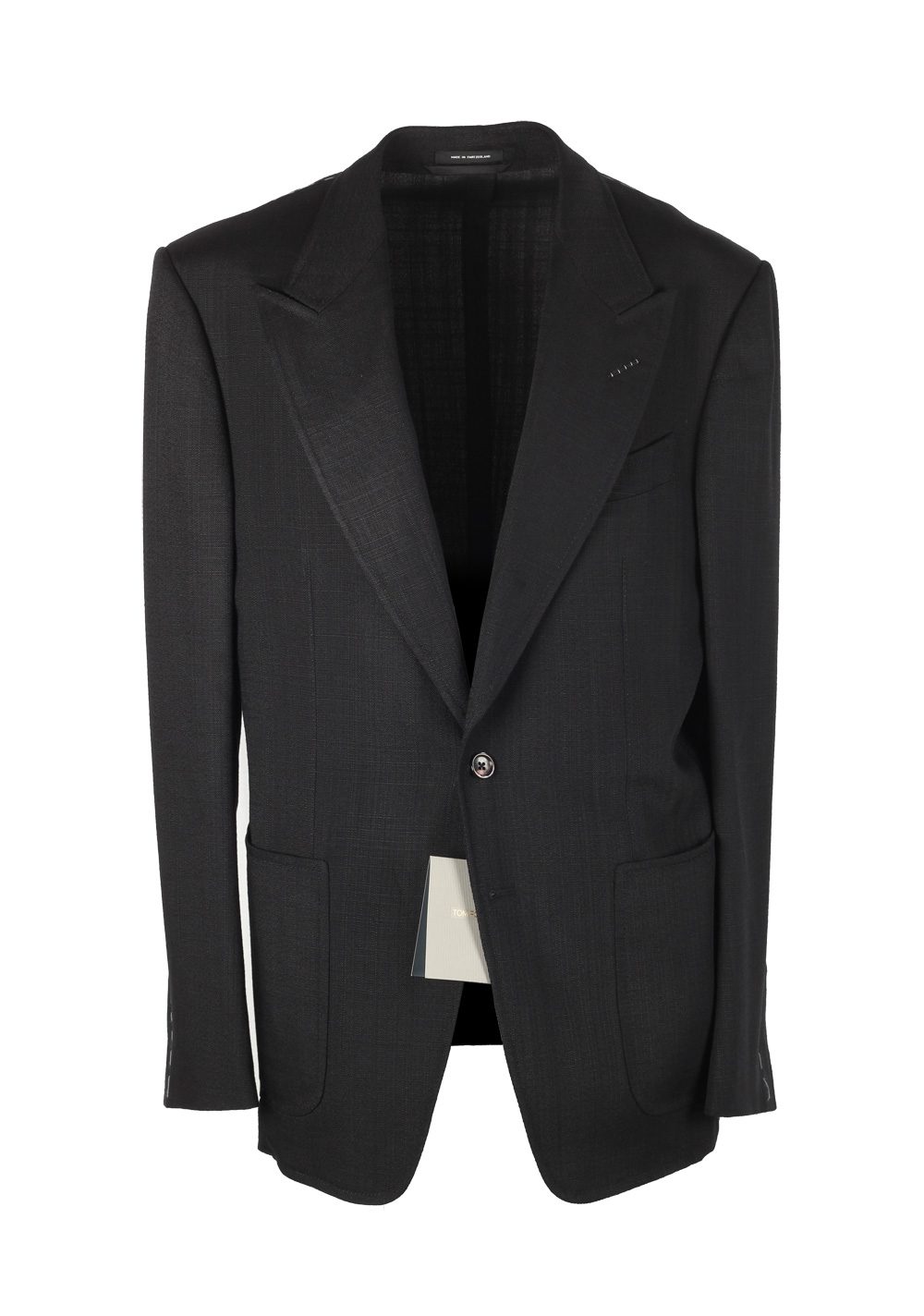 TOM FORD Shelton Black Sport Coat Size 54 / 44R U.S. In Rayon | Costume Limité
