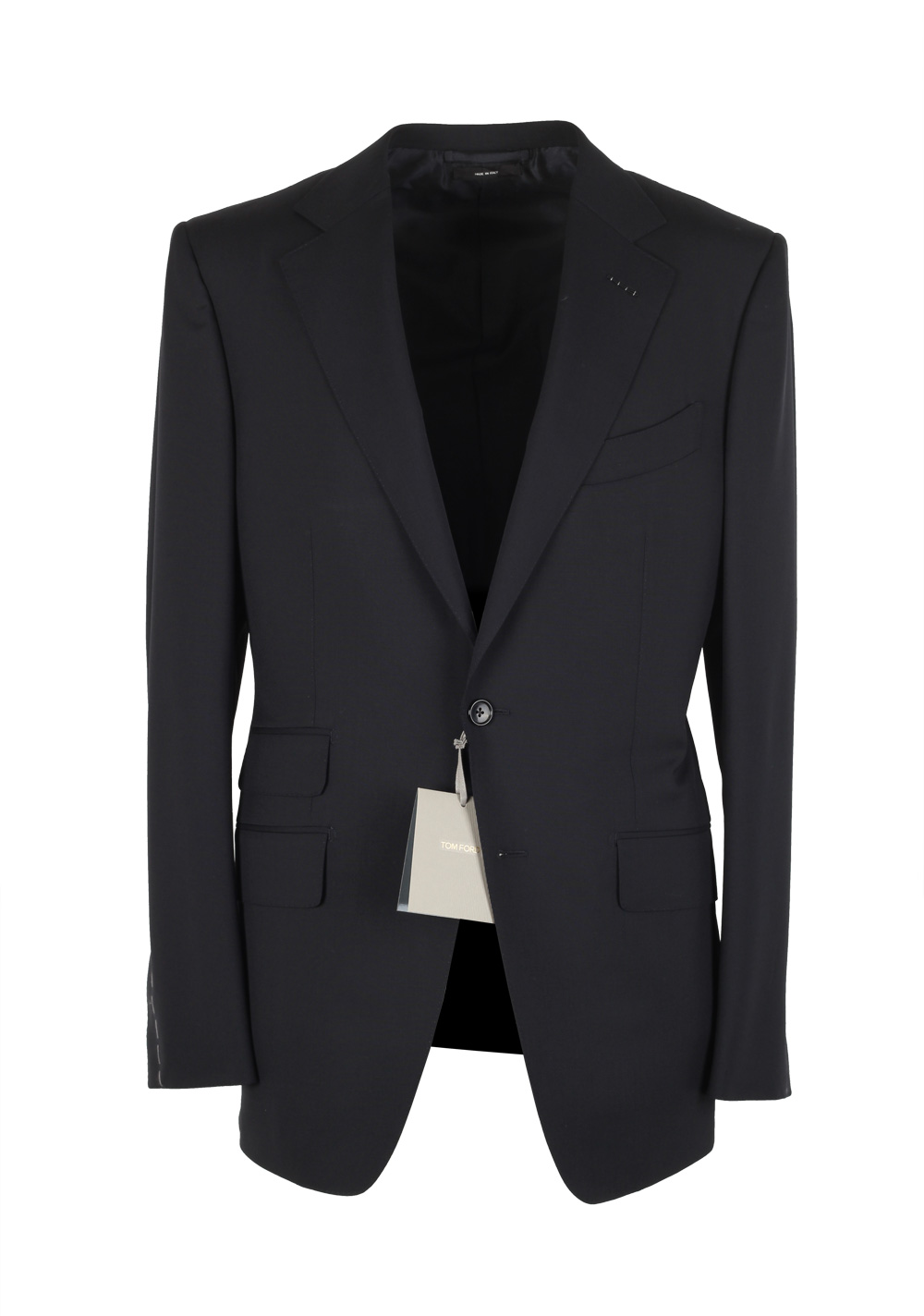 TOM FORD O’Connor Solid Black Suit Size 48 / 38R U.S. Wool Fit Y | Costume Limité