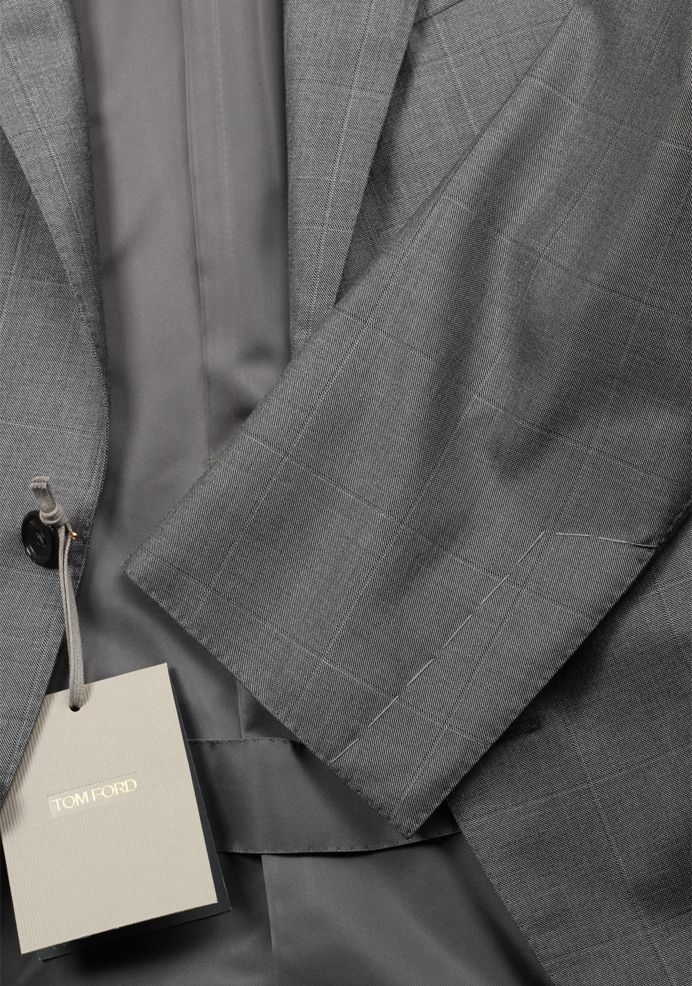TOM FORD O’Connor Checked Gray Suit Size 54 / 44R U.S. Silk Wool Fit Y – image 4
