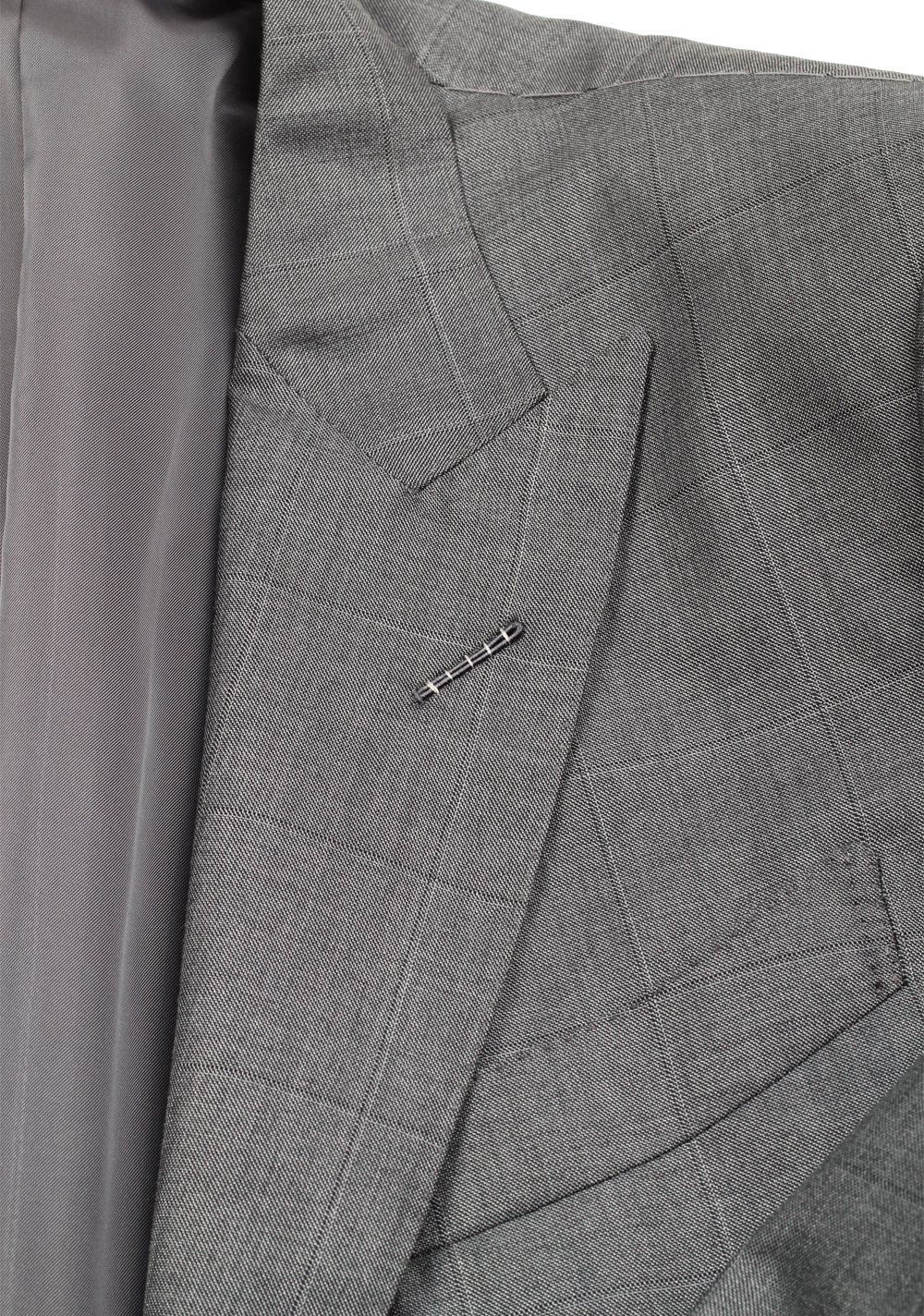 TOM FORD O’Connor Checked Gray Suit Size 54 / 44R U.S. Silk Wool Fit Y – image 5