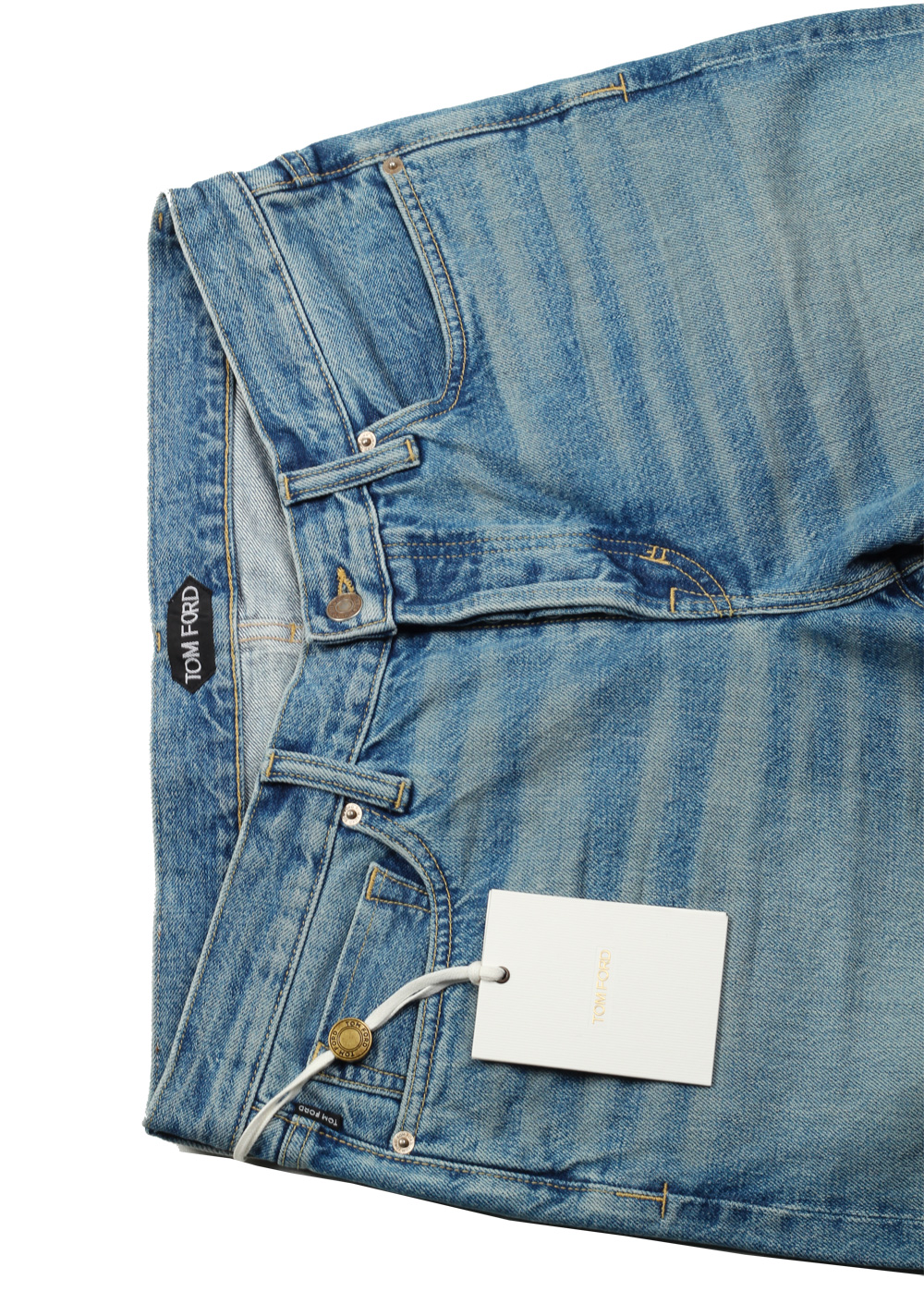 TOM FORD Blue Slim Fit Jeans TFD001 Size 52 / 36 U.S. | Costume Limité