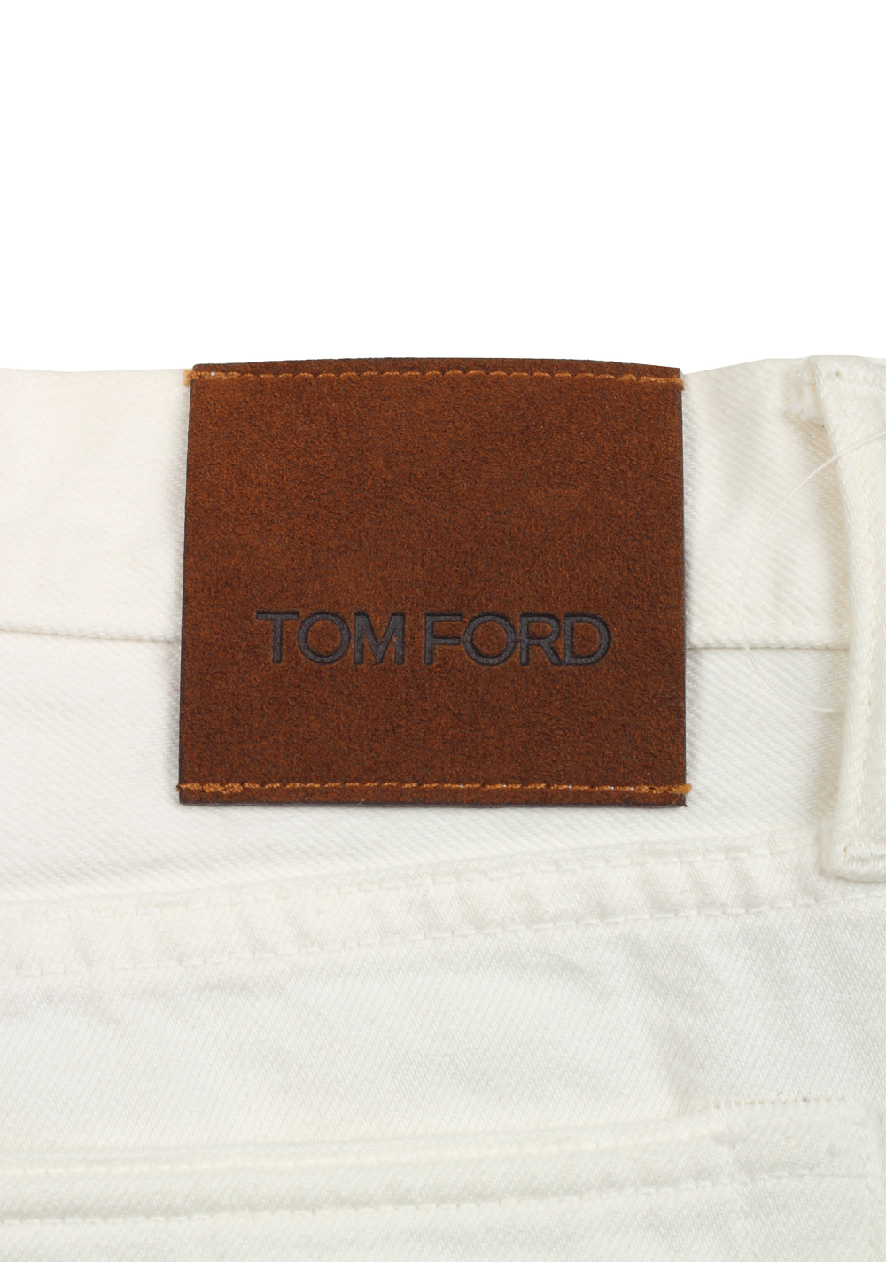 TOM FORD Off White Slim Fit Jeans TFD001 Size 50 / 34 U.S. | Costume Limité