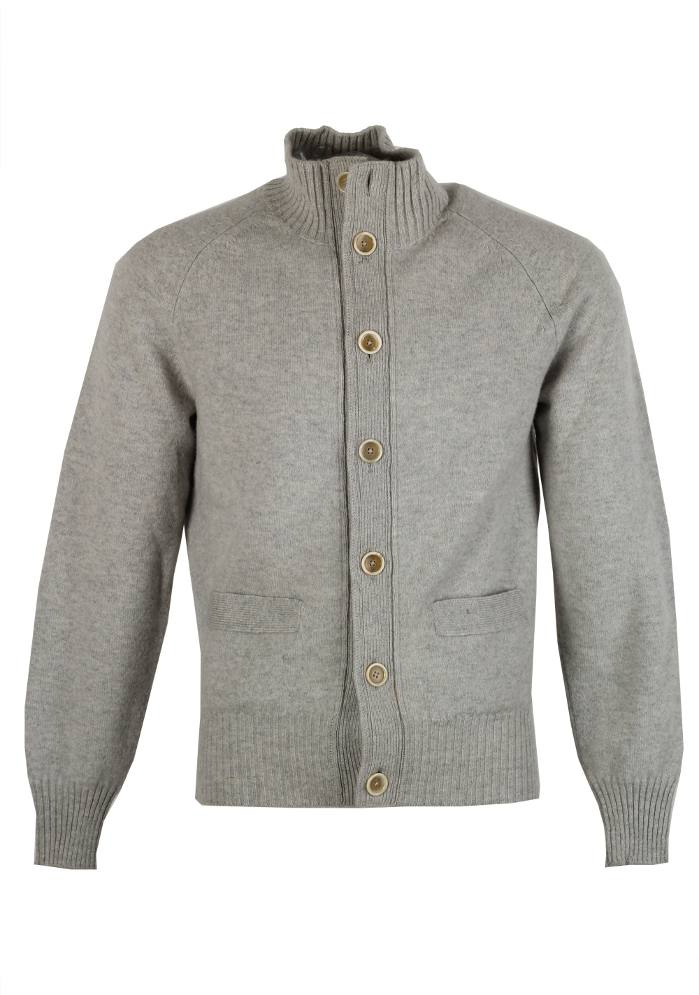 TOM FORD Gray Button Cardigan Size 48 / 38R U.S. In Cashmere | Costume Limité