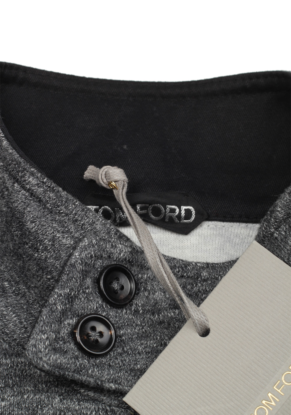 TOM FORD Gray Zipper Cardigan Size 48 / 38R U.S. In Cotton – image 3
