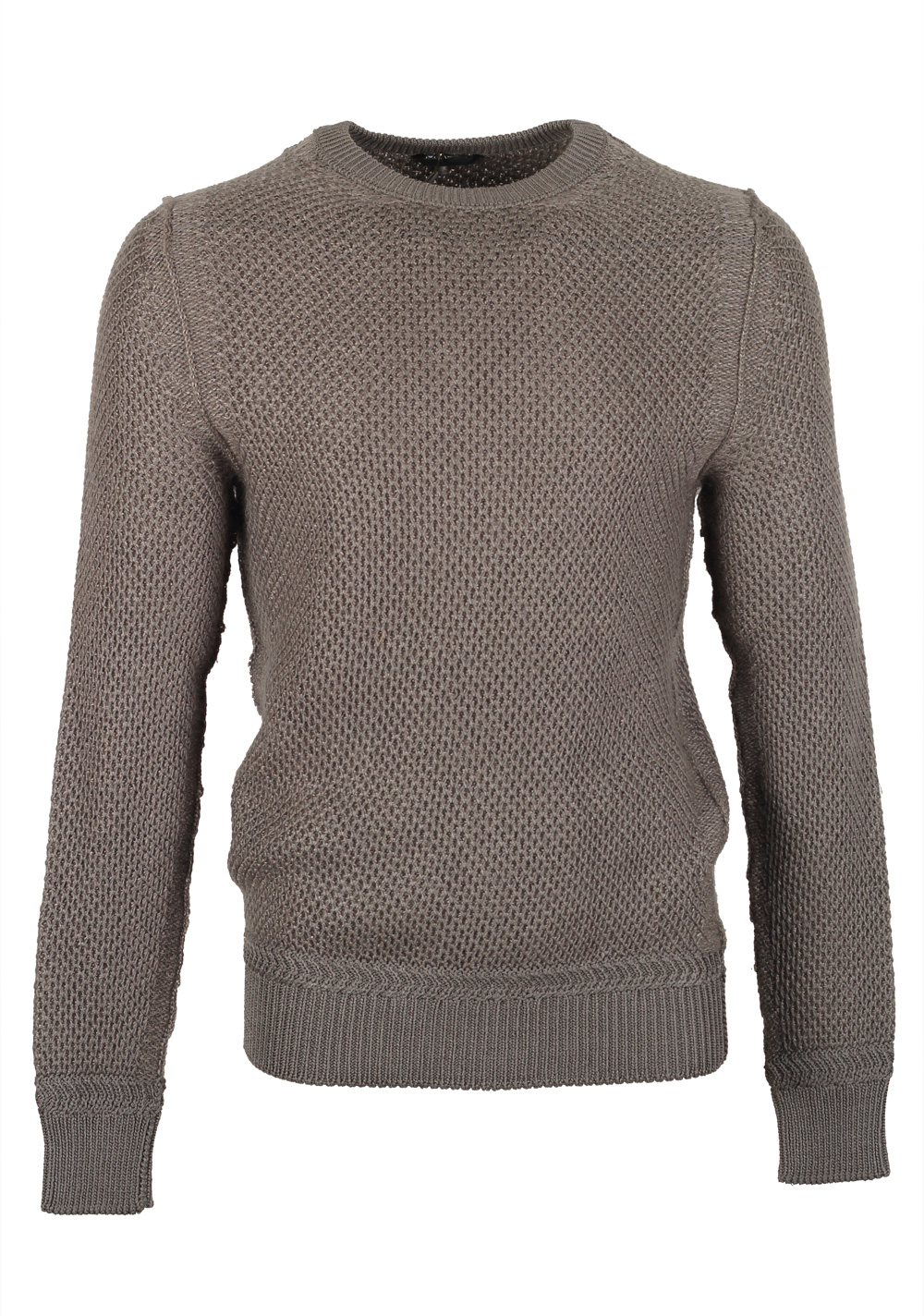 TOM FORD Brown Crew Neck Sweater Size 48 / 38R U.S. In Silk | Costume Limité