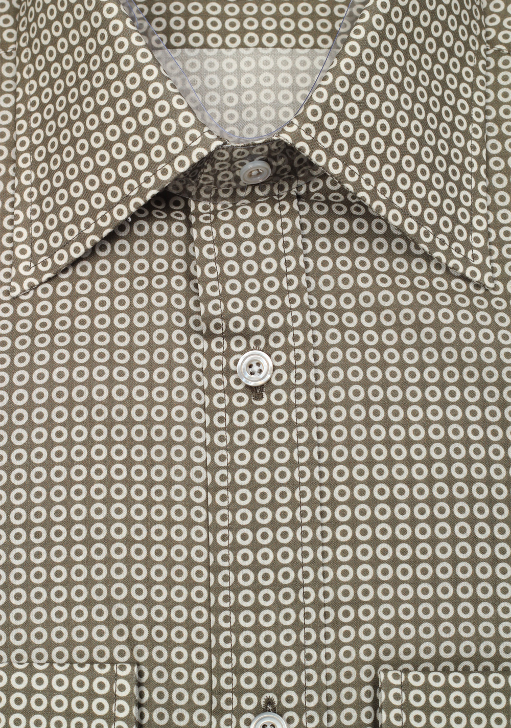 TOM FORD Patterned Green Shirt Size 40 / 15,75 U.S. | Costume Limité