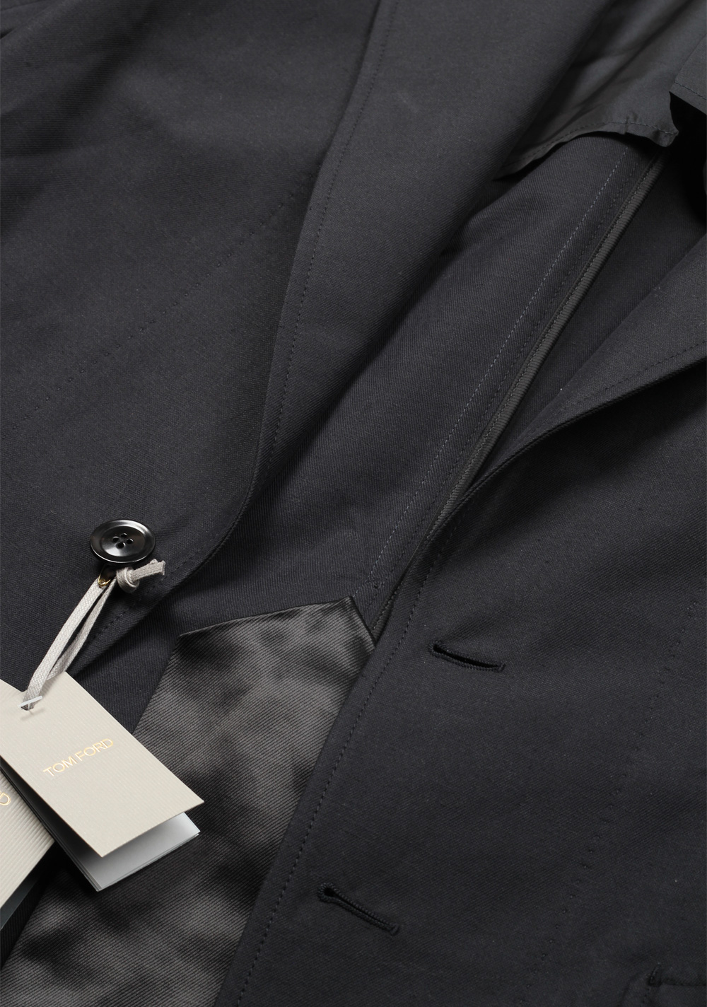 TOM FORD Black Blouson Jacket Coat Size 56 / 46R U.S. Outerwear | Costume Limité