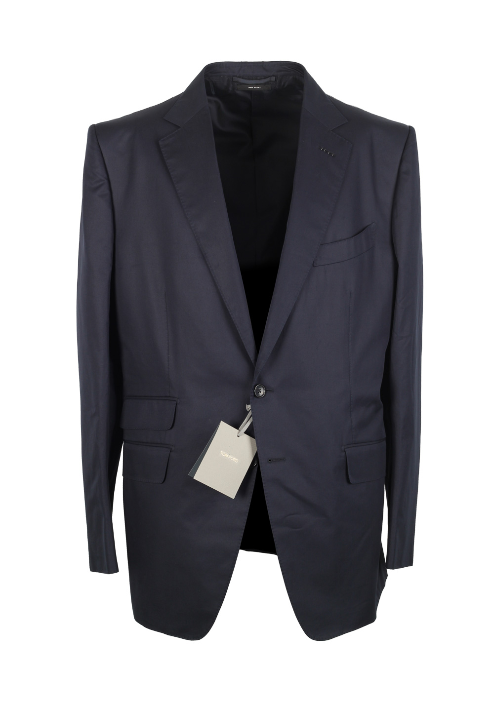 TOM FORD O’Connor Blue Suit Size 56 / 46R U.S. Cotton Fit Y | Costume Limité