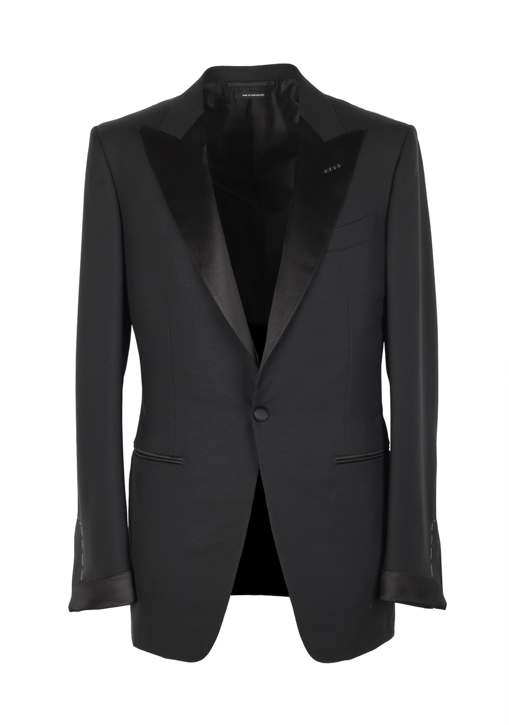 TOM FORD O’Connor Black Tuxedo Smoking Suit Size 46 / 36R U.S. Fit Y | Costume Limité