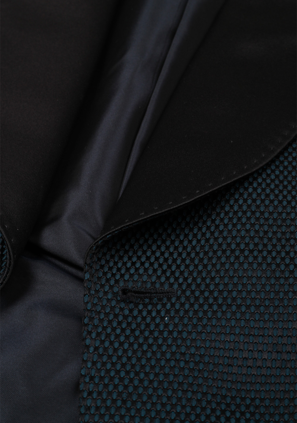 TOM FORD Shelton Green Black Sport Coat Tuxedo Dinner Jacket Size 46 / 36R U.S. | Costume Limité