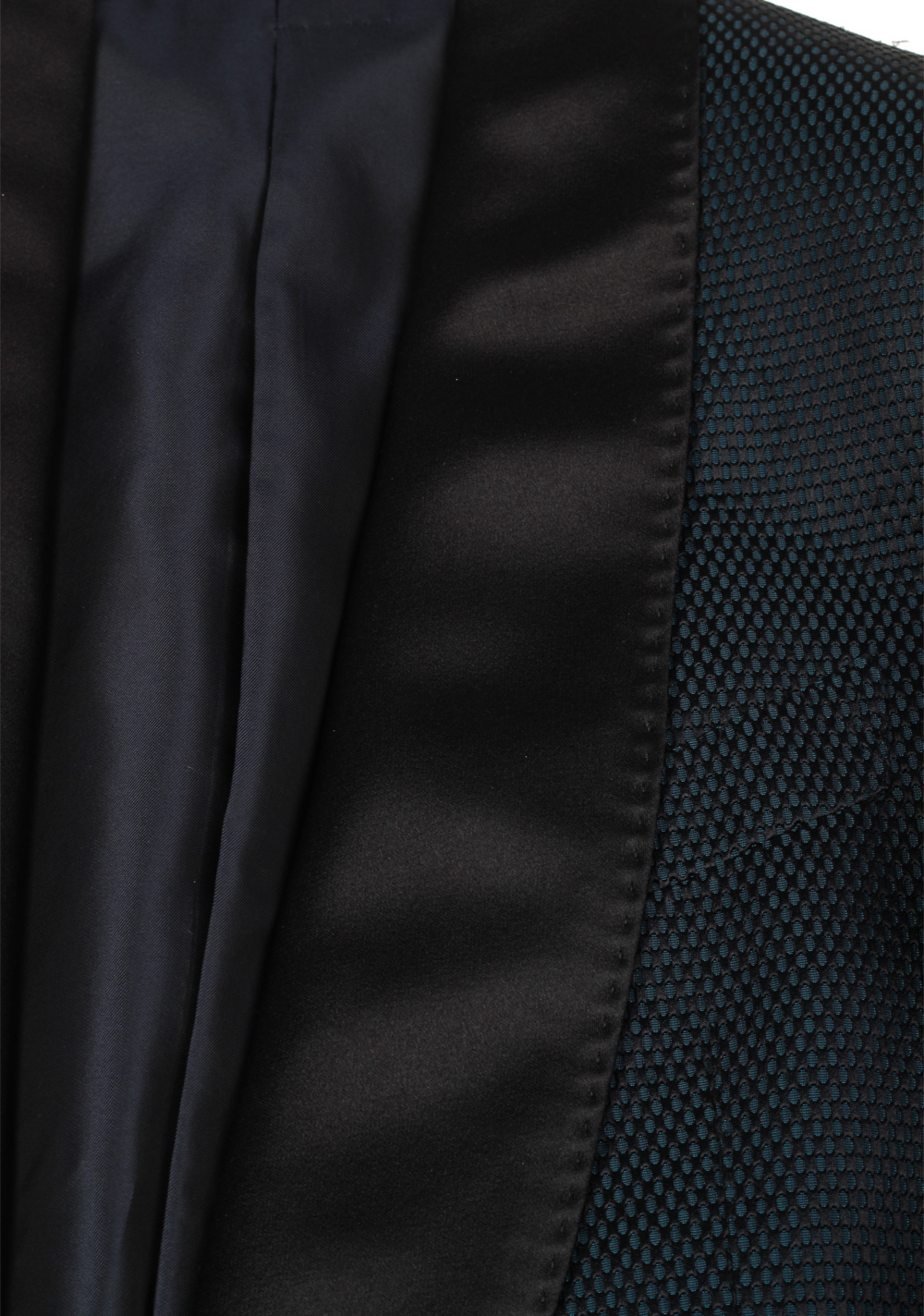 TOM FORD Shelton Green Black Sport Coat Tuxedo Dinner Jacket Size 46 / 36R U.S. | Costume Limité