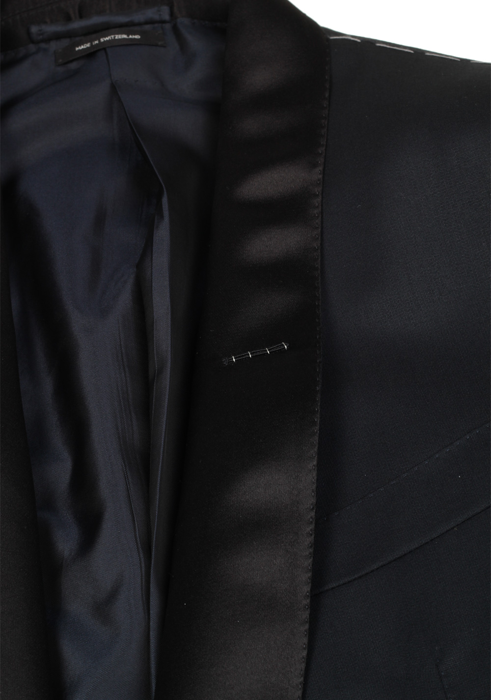 TOM FORD O’Connor Shawl Collar Black Sport Coat Tuxedo Dinner Jacket Size 48 / 38R U.S. Fit Y | Costume Limité