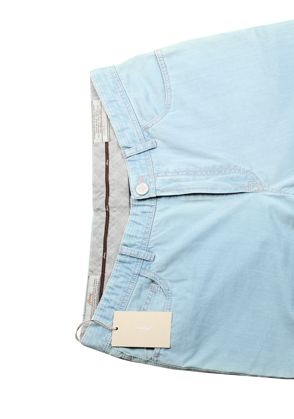 Brioni Blue Jeans Meribel Trousers Size 53 / 37 U.S. | Costume Limité