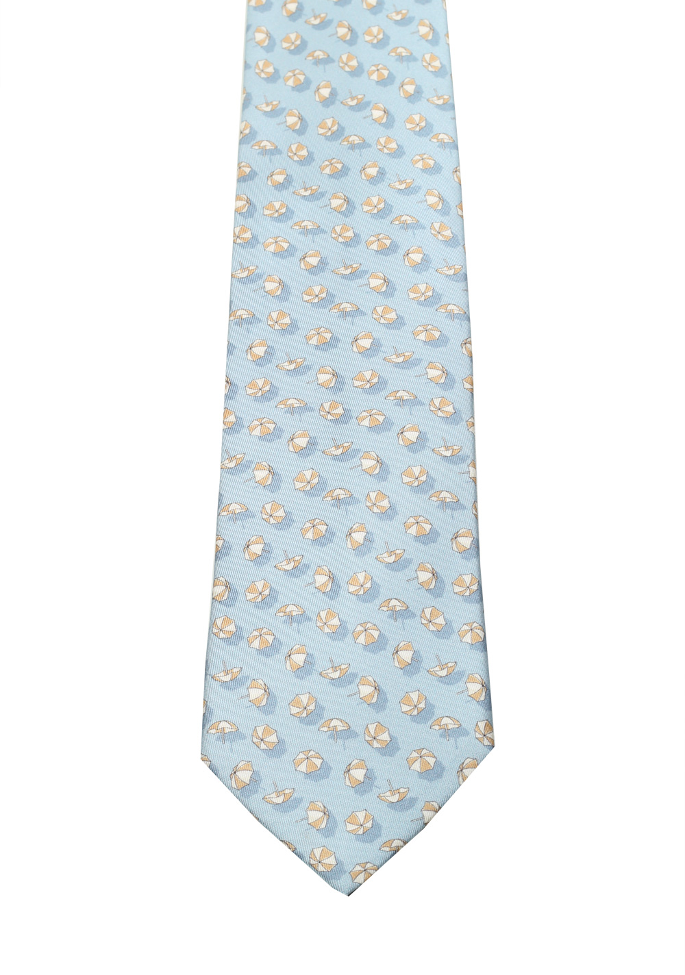 Gucci Blue Patterned Beach Umbrella Tie | Costume Limité