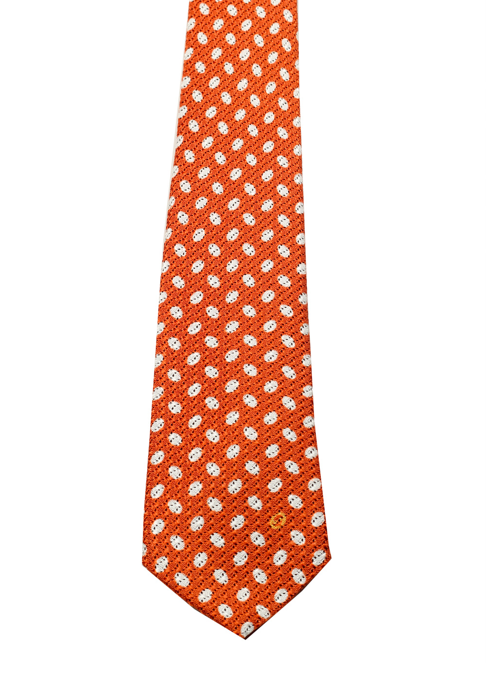 Gucci Orange Patterned Dot Tie | Costume Limité