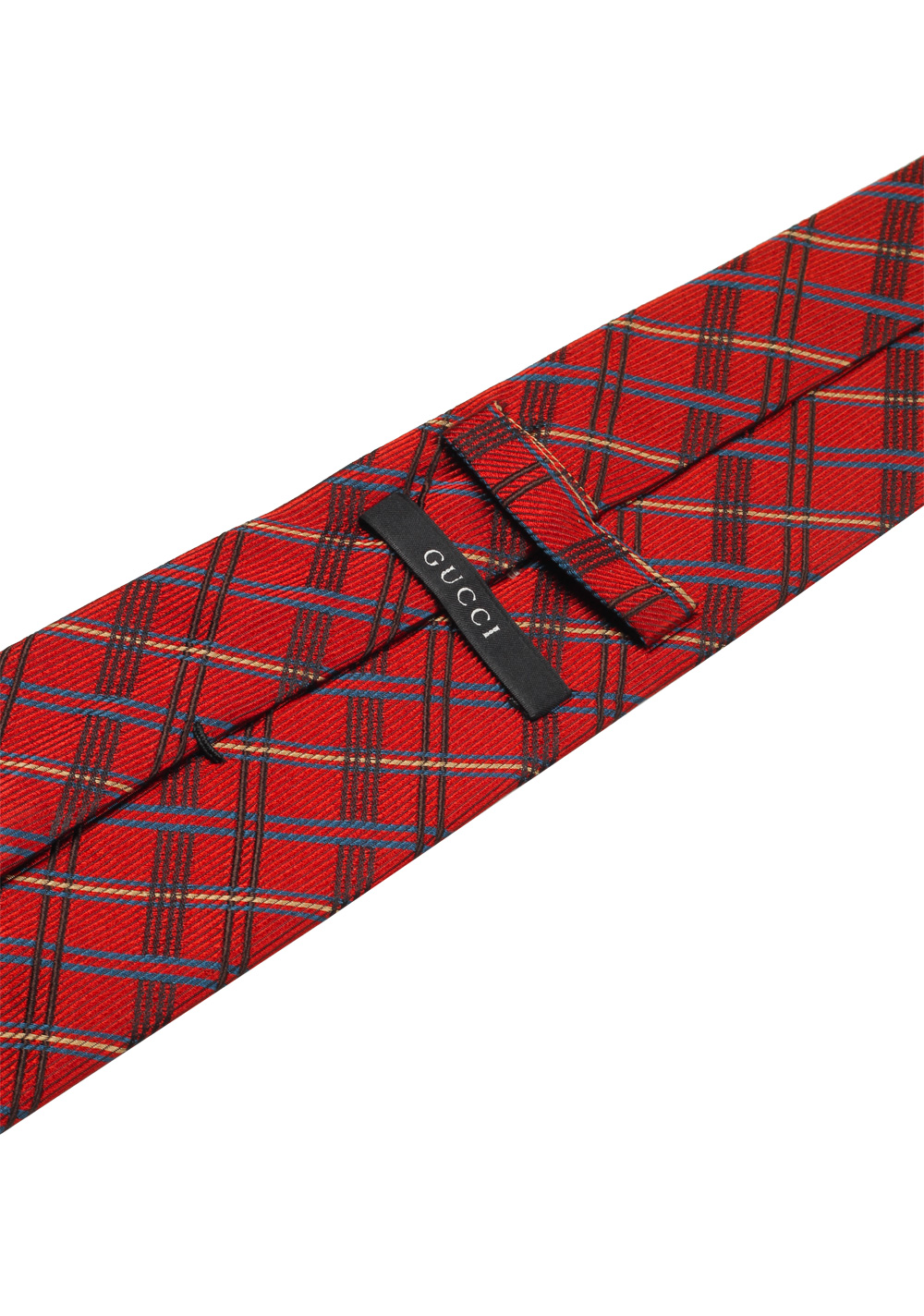 Gucci Red Checked Patterned Tie | Costume Limité