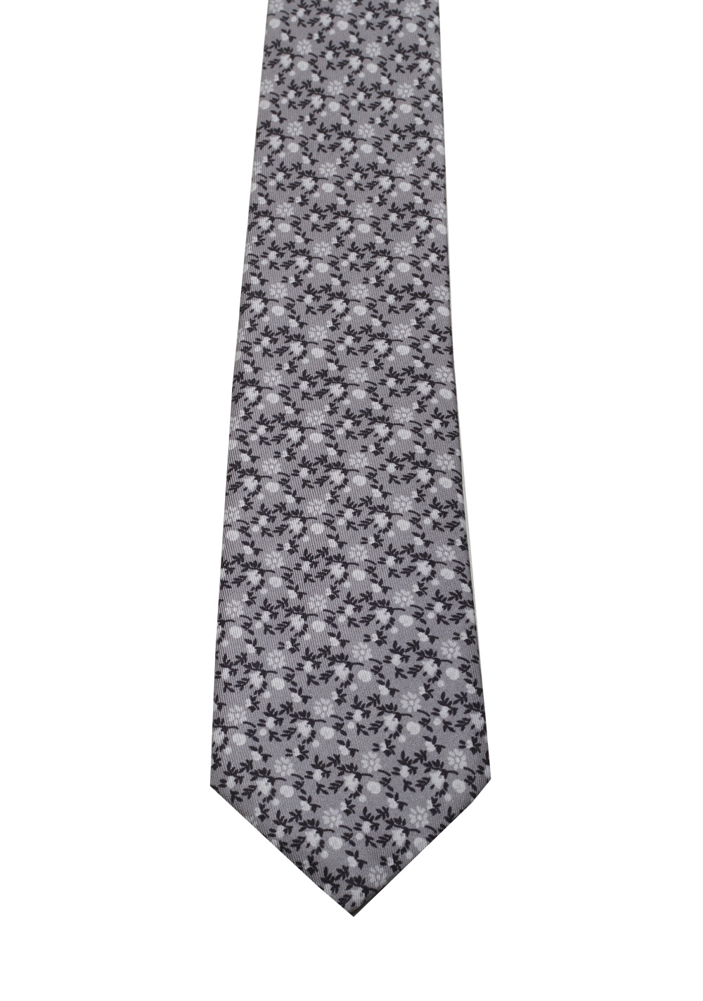 Gucci Gray Patterned Flower Tie | Costume Limité