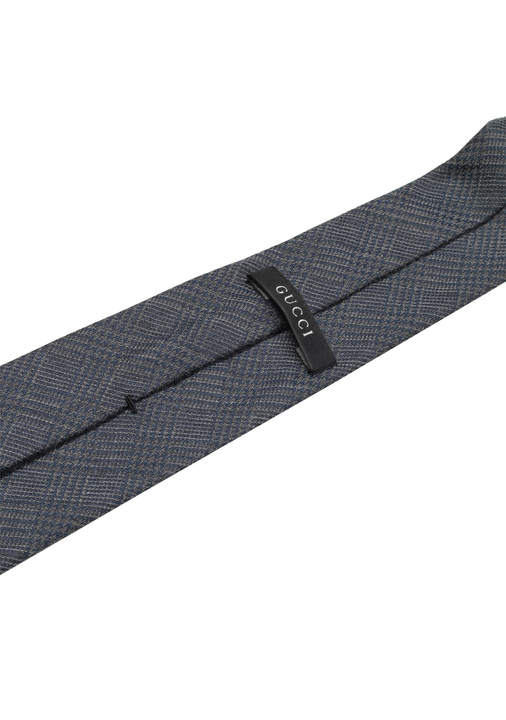 Gucci Gray Patterned Check Tie | Costume Limité