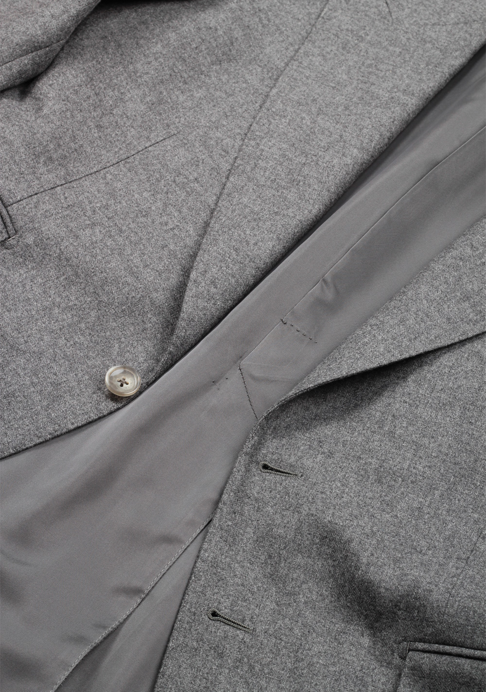 TOM FORD Shelton Gray Flannel Suit Size 50 / 40R U.S. In Wool | Costume Limité