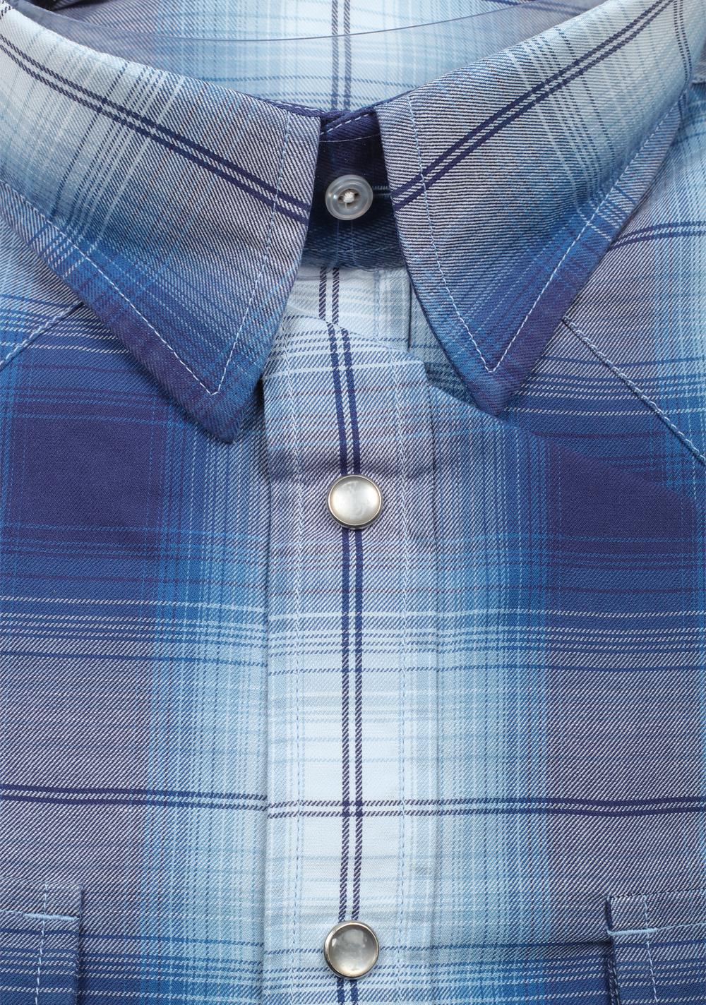 TOM FORD Checked Blue Casual Shirt Size 42 / 16,5 U.S. | Costume Limité