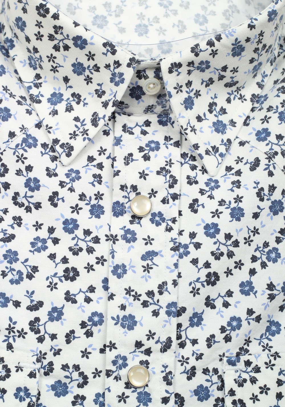 TOM FORD White Floral Casual Shirt Size 42 / 16,5 U.S. | Costume Limité