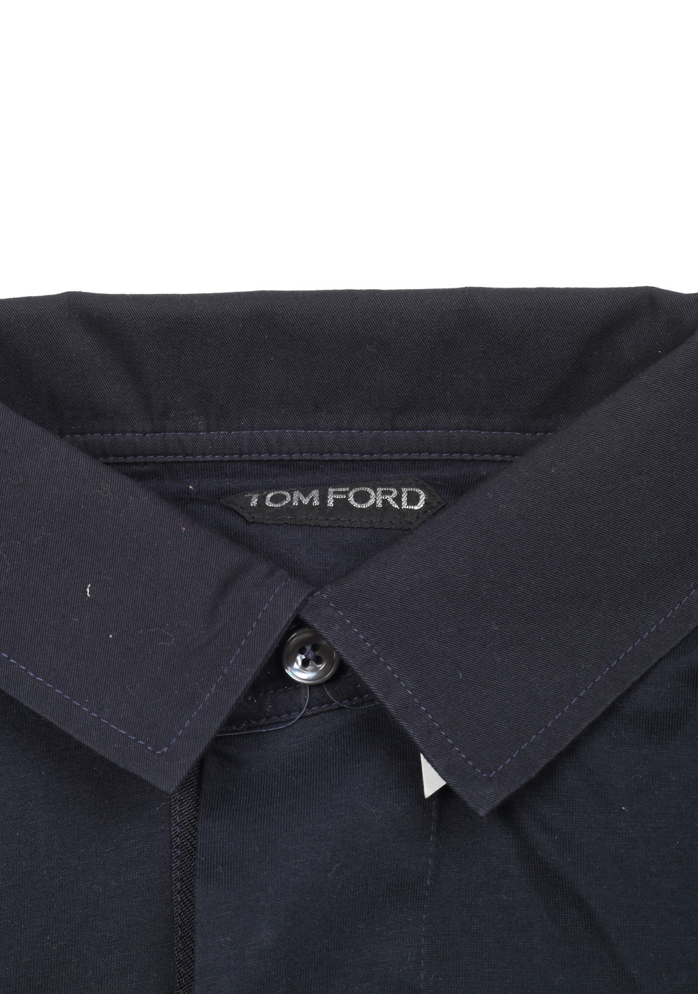 TOM FORD Blue Long Sleeve Polo Shirt Size 50 / 40R U.S. | Costume Limité